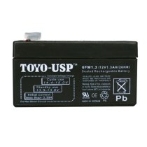 TOYO 12 Volt 1.3 Ah SLA Battery With F1 Terminals