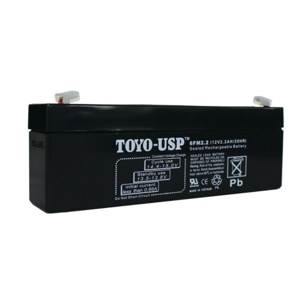 TOYO 12 Volt 2.2 Ah SLA Battery With F1 Terminals