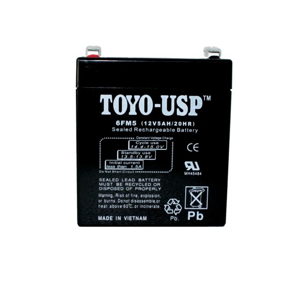 TOYO 12 Volt 5 Ah SLA Battery With F1 Terminals