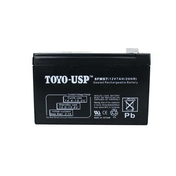 TOYO 12 Volt 7 Ah SLA Battery With F1 Terminals
