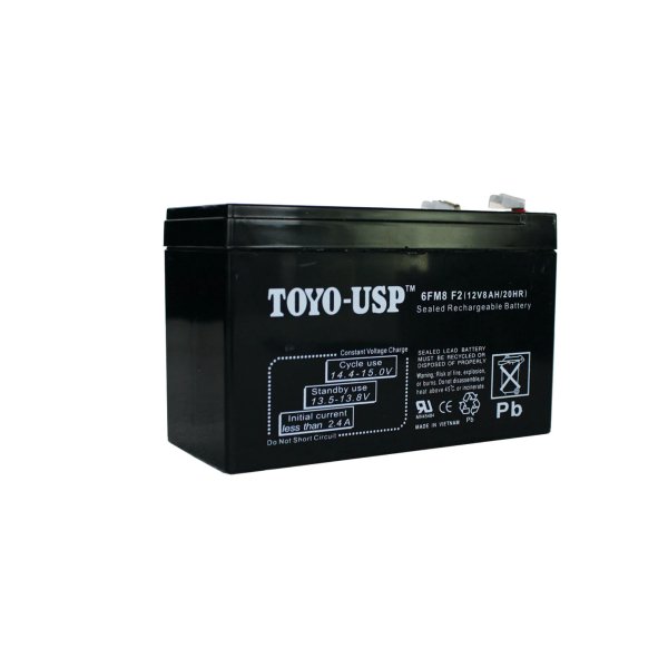 TOYO 12 Volt 8 Ah SLA Battery With F2 Terminals